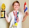 Osmogodišnji Vinkovčanin Josip Kosmat je šampion svjetskog natjecanja u mentalnoj aritmetici ALOHA u Panami